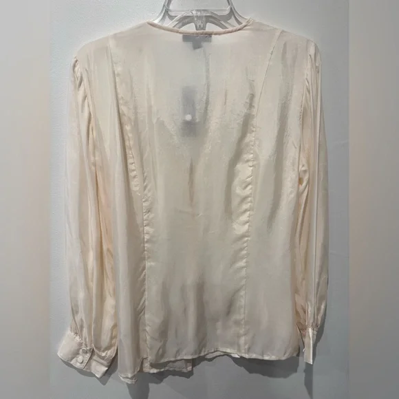 J. Crew Eco Cupro-Blend Covered Button Top Womens Size 8 - NWT - Picture 4 of 5